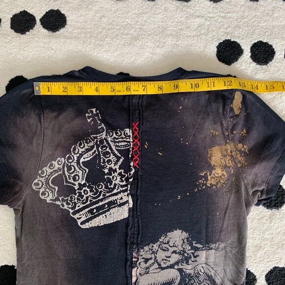 Rebel Spirit Black Embroidered Graphic Royal Way Of Life Shirt T-Shirt - Picture 9 of 12